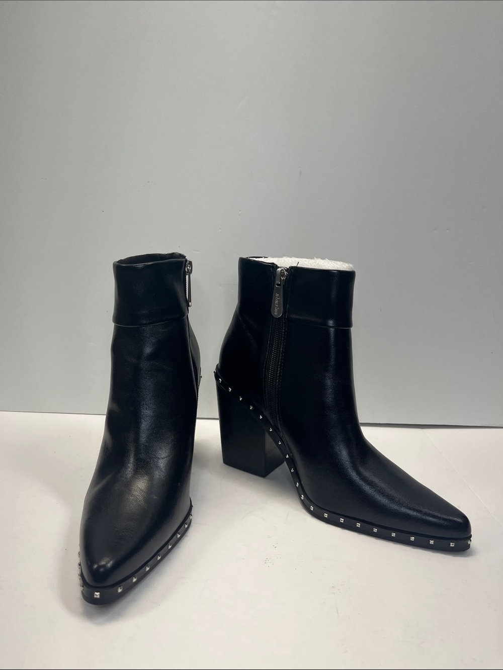 Charles David Womens Van Block Heel Dress Boots black